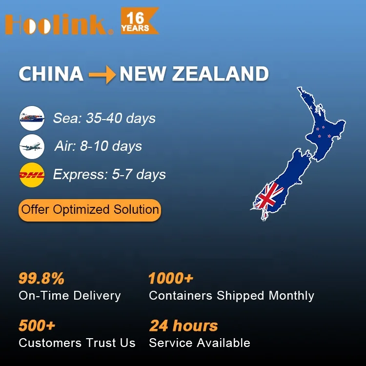 Door To Door DDP Logistics Agent Air Sea Shipping Container LCL Freight Forwarder To New Zealand From China Shanghai Shenzhen
