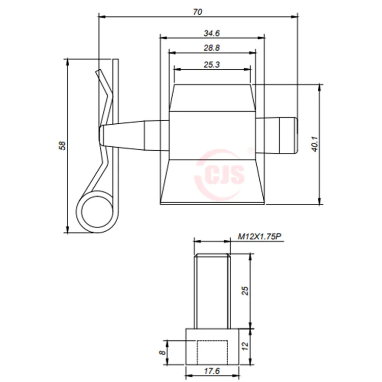 Stage Truss Conical Couplers with  Safety Clips Pins Truss Half Clamp