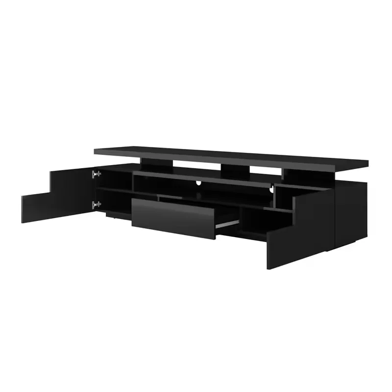 TV Stand for TVs up to 90' TV Cabinet with LED Light Television Cabinet Living Room Furniture