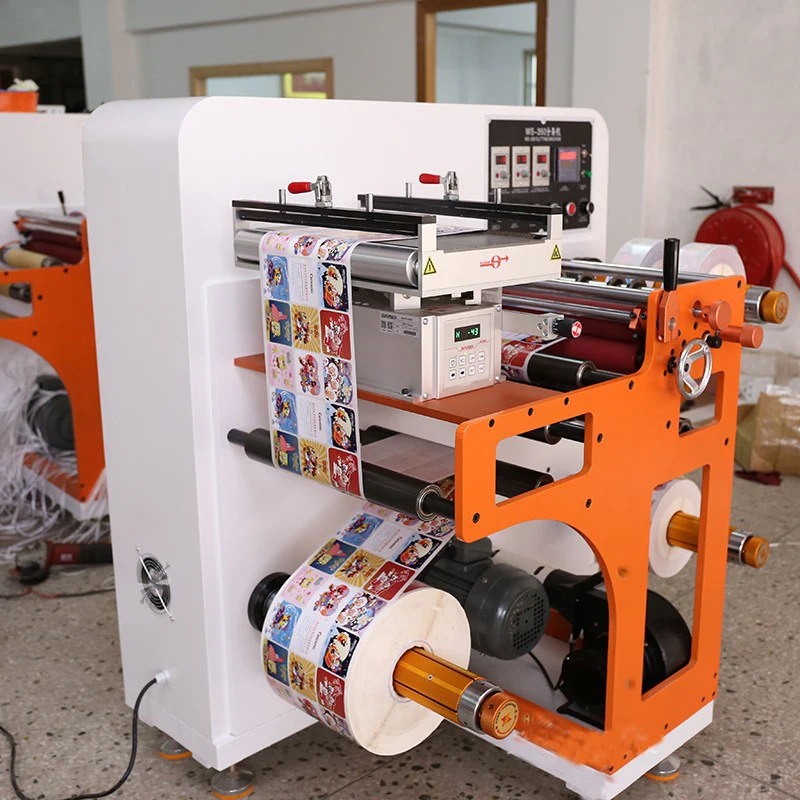 350 mm Multifunctional Automatic Adhesive Label Paper Slitting Rewinder High Speed Die Cutting Machine Paper Roll