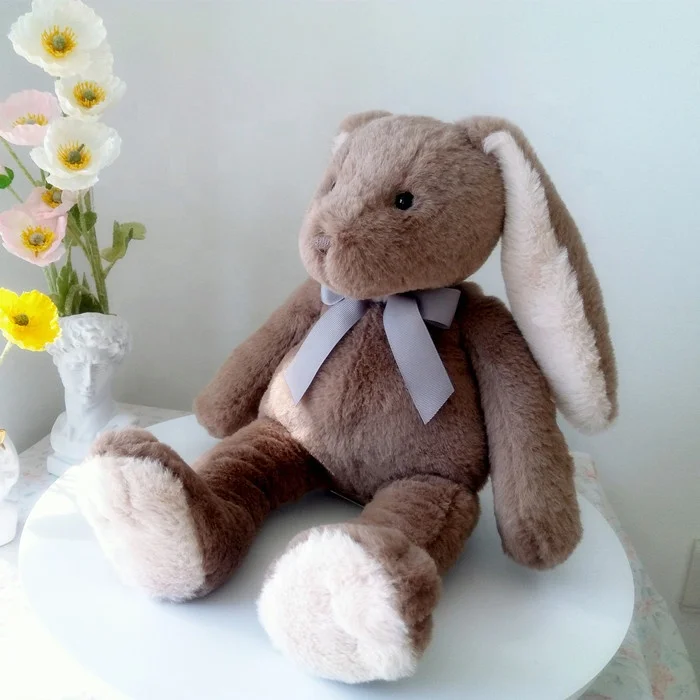 Cute stuffed doll soft toys long ears easter decoration plush bunny rabbit