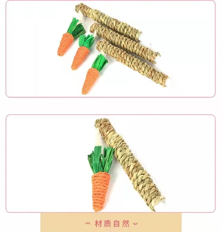 Straw Carrot Cat Tree Cat Climbing Frame Hand-woven Totoro Hamster Climbing Frame Cat Scratch Board