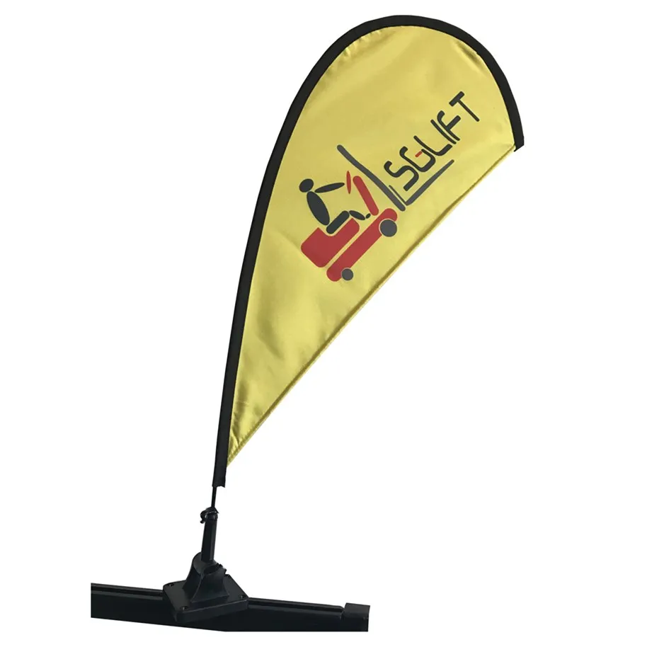 2019 Promotional Mini Banner Wzrods Teardrop Shape Custom Design Wholesale Hot Sell Magnetic Car Flag