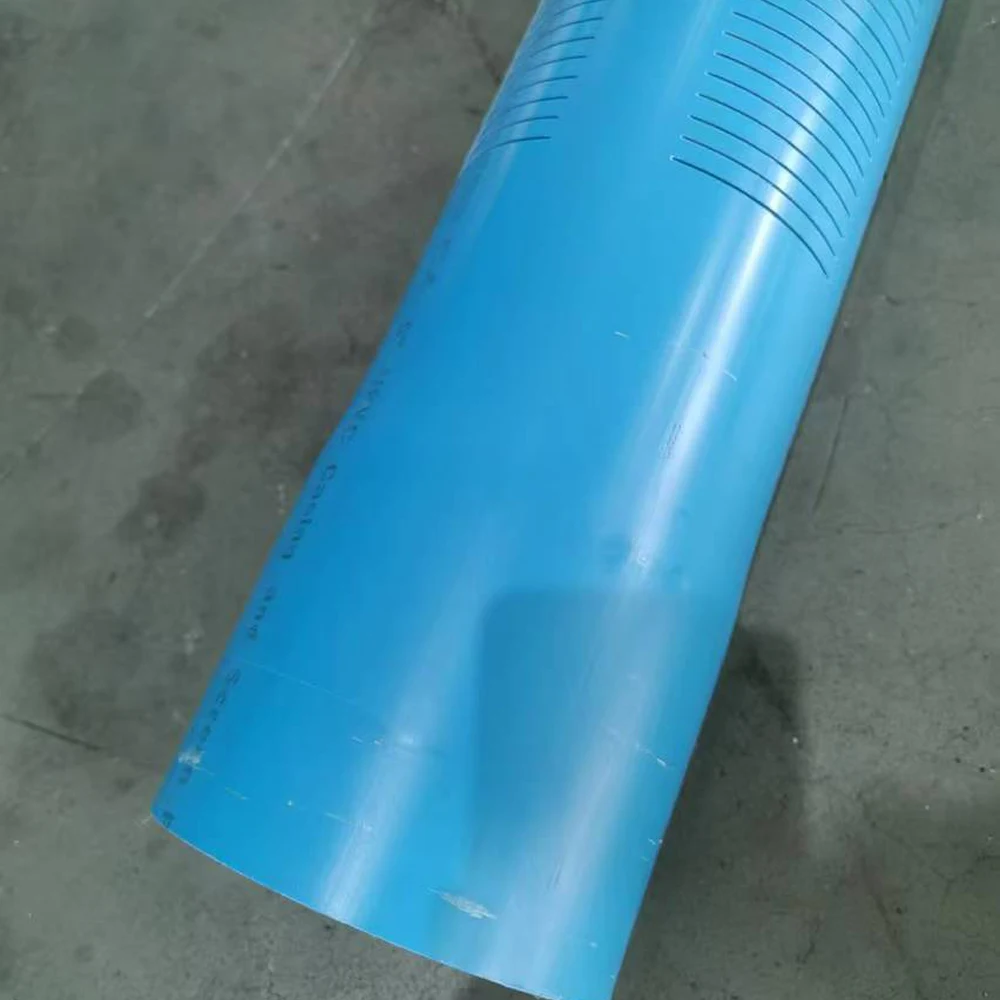 ASTM OEM PVC Slots Pipe Borehole UPVC Water Well Pipe with Socket Thread End Plastic Casing and Screen Tube
