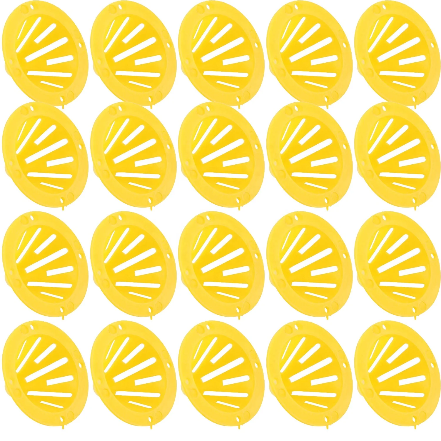 20Pcs Beehive Boor Exit Disc ABS Plastic 16 Way Round AntiRunning Escape Plate, Beekeeping Tool