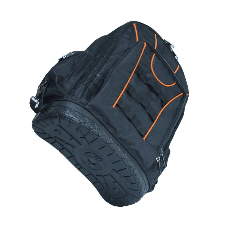 Latest Design Multi-Purpose Function Durable Hard Base Custom Heavy Duty Electricians Tool Bag Backpack