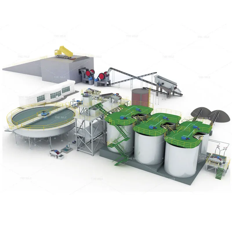
China Mining Equipment Electrowinning Leaching Gold Extracting Plant Gold CIL Line 