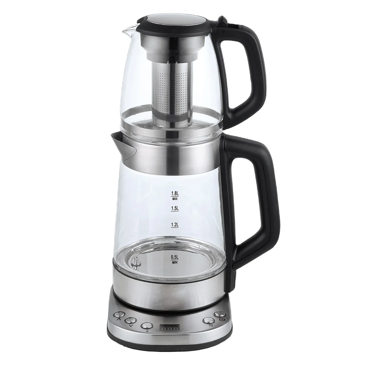 Factory Tea tray Glass material Tea maker With tea filter hot selling digital control