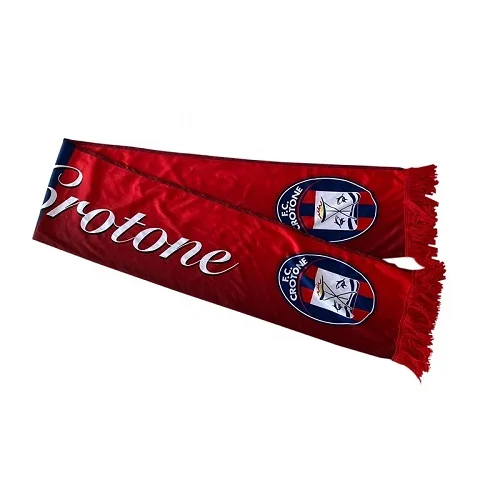  cheap promotional print soccer fans polyester football custom satin