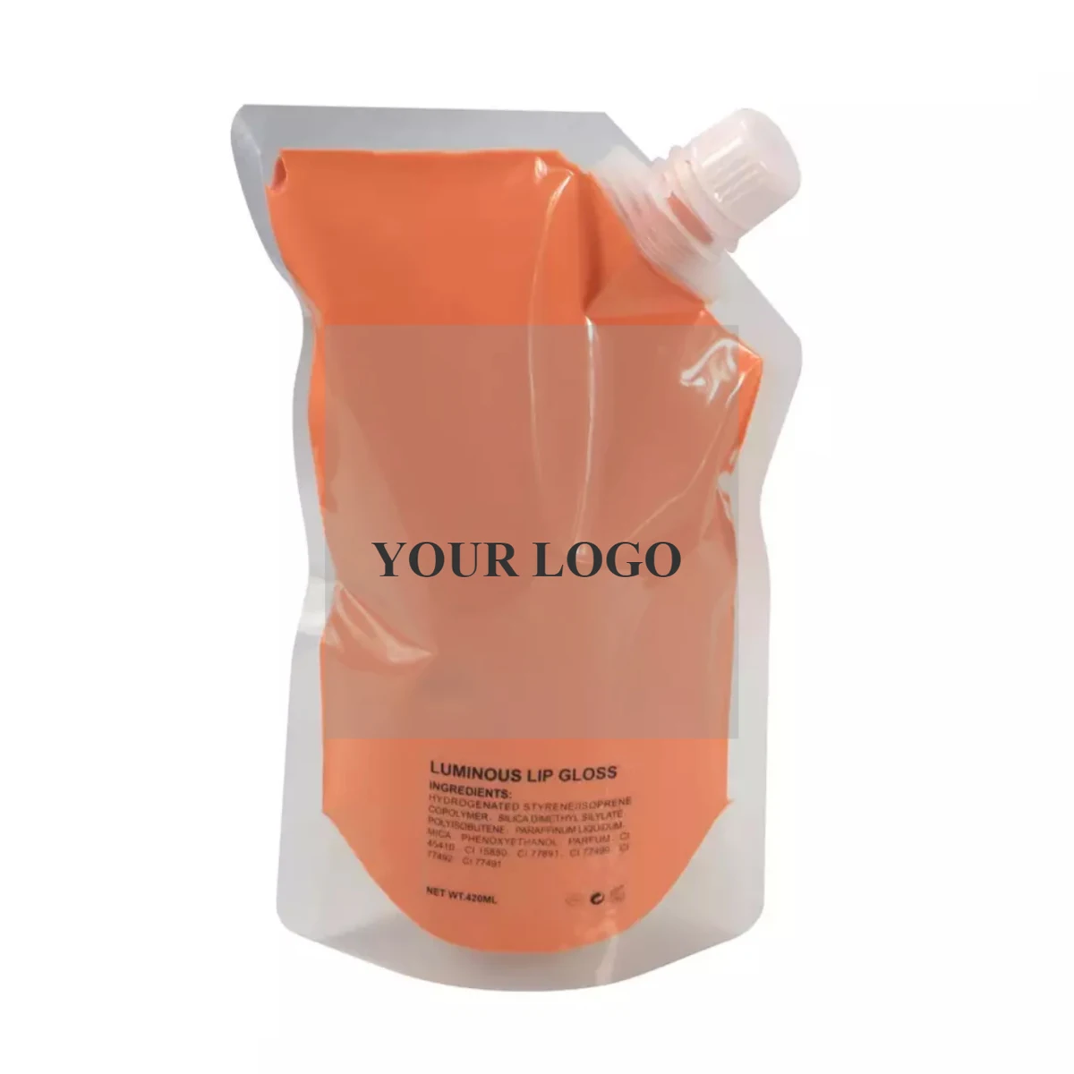 Custom 200ml bag lip gloss base bulk vendor vegan clear glitter lipgloss waterproof DIY matte versagel lip gloss base