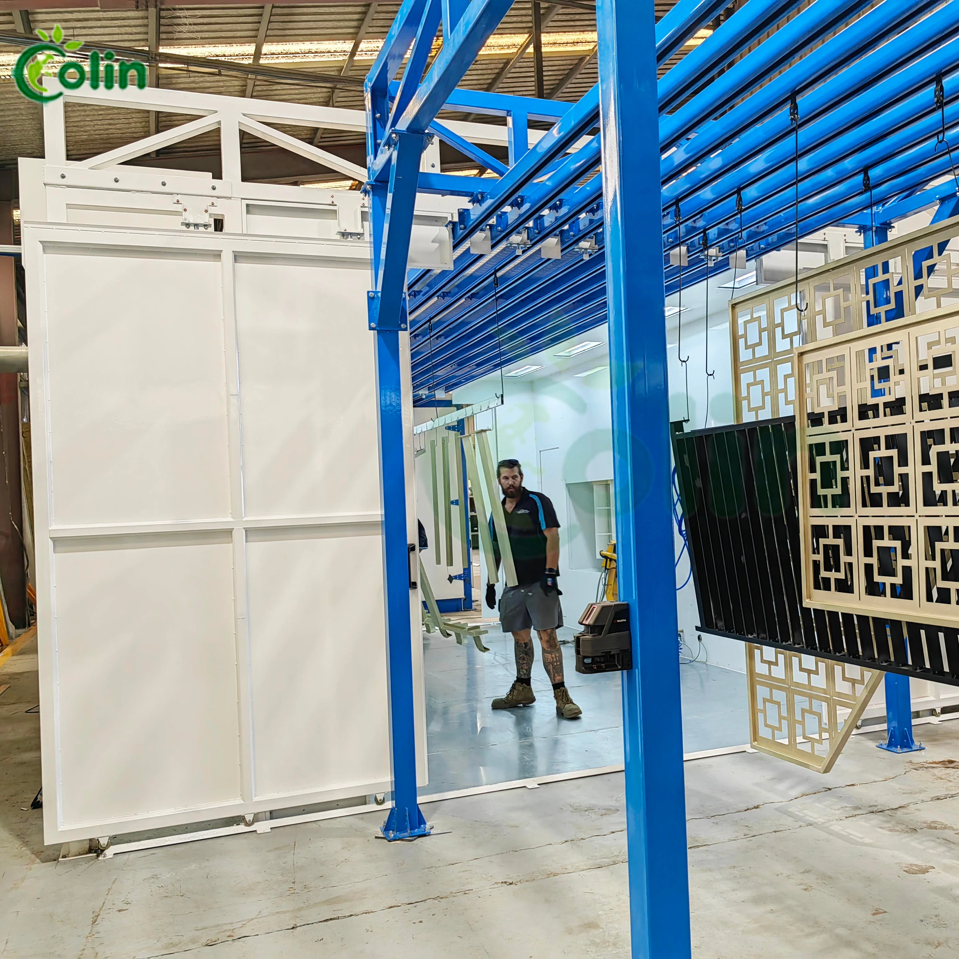 Industrial Electrostatic Powder Coating Painting Production Line