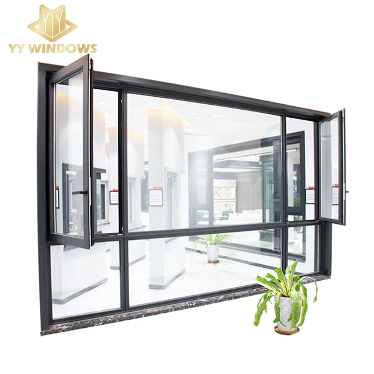 Стандарт Канады LOW-E хорошее U значение тройной Стеклянный Замок раздвижной двери и окна поворота для домашнего использования