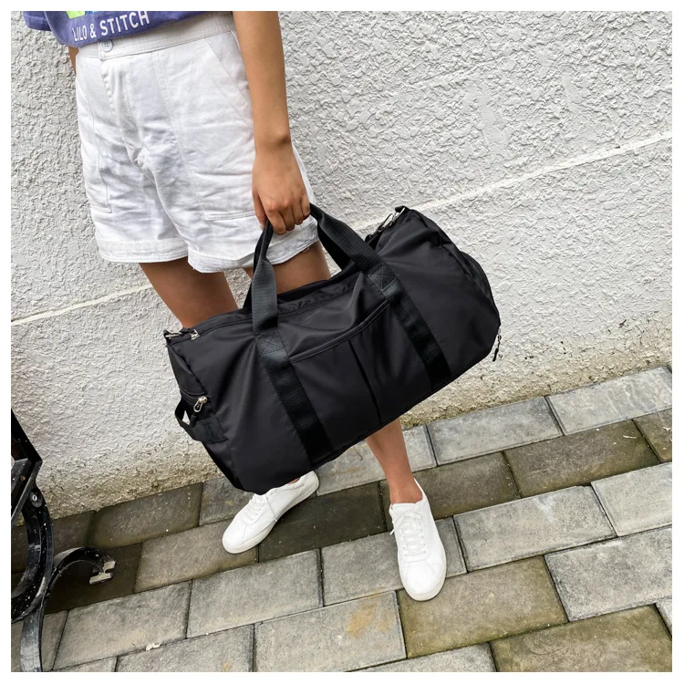 Индивидуальный Логотип, вместительные розовые спортивные сумки, Женская водонепроницаемая Спортивная дорожная сумка