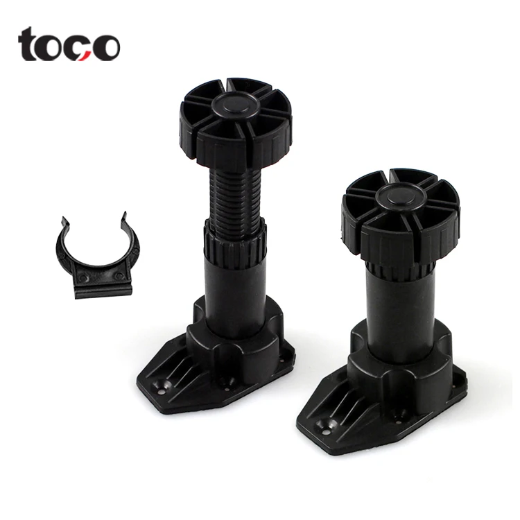 toco 80mm~150mm ABS adjustable feet Kitchen Leveling Foot Hardware adjustable leg Cabinet Leveling feet