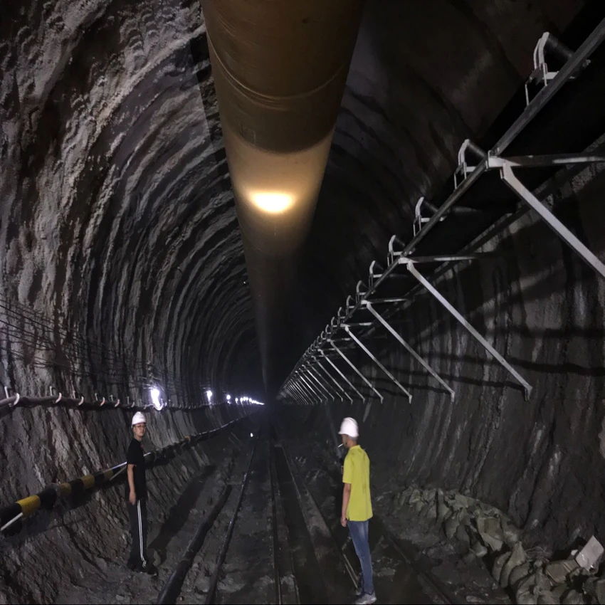 Chinese factory high strength high pressure resistance orange polyester fiber large diameter metrol tunnel ventilation duct