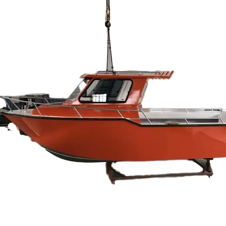 Customized 8m Luxury Sport Yacht EVA and Aluminum Hull Outboard Engine for Fishing and Leisure Speed Boat for Sale