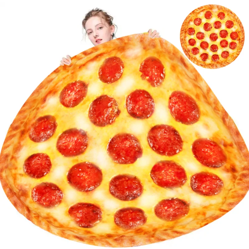 Pizza Blanket for Kids Realistic Pizza blankets & throws, Super Soft Funny Blanket Gifts for Teenage Boys and Girls
