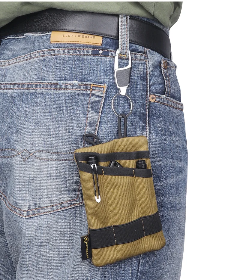 EDC Pouch Wallet Card Holder Tactical Sotrage Pocket Organizer For Knife Pen Flashlight Coin Pouch when Outdoor Camping Hiking