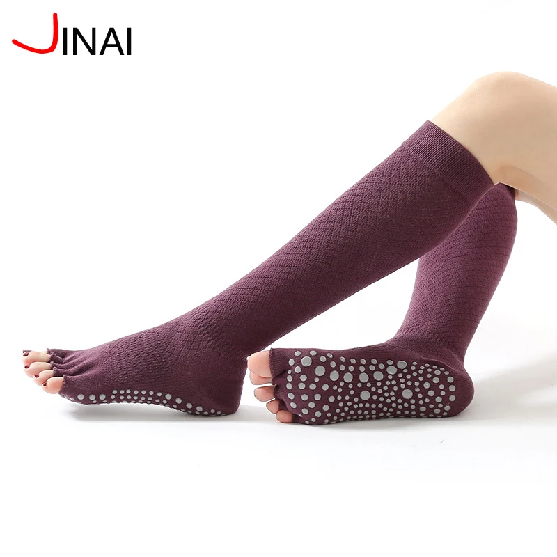 
Women Girls Winter Over Knee High anti slip yoga Socks Knit Leg Warmers Protector Long Socks for Dance fitsox 