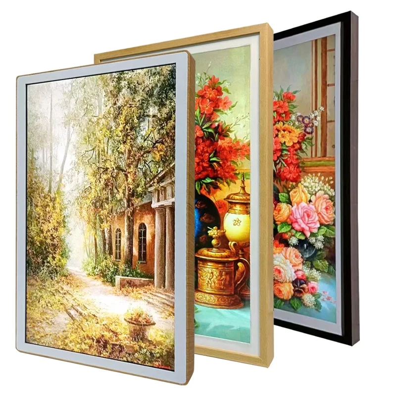 Wholesale ODM/OEM WIFI Android 21.5 Inch 16:9 1920x1080 high quality solid wood digital photo frame