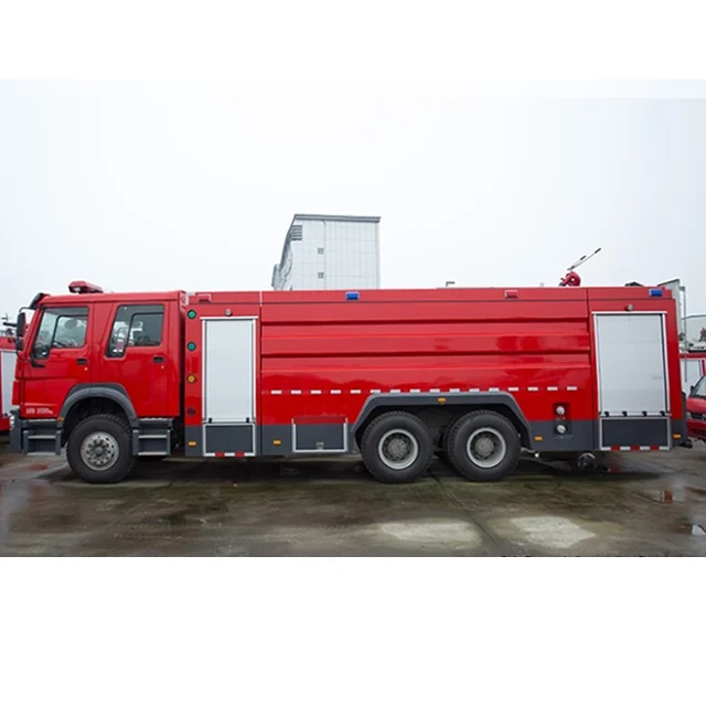 336hp HOWO красный пожарный
