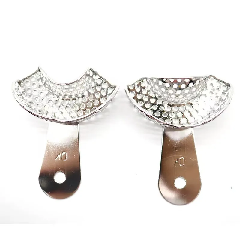 Dental stainless steel dental dentures - Perforated and non perforated extraction trays - Impression trays
