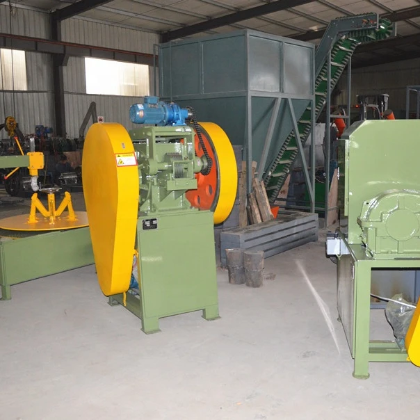 Rubber scrap tires processing machine / tyre recycling equipment