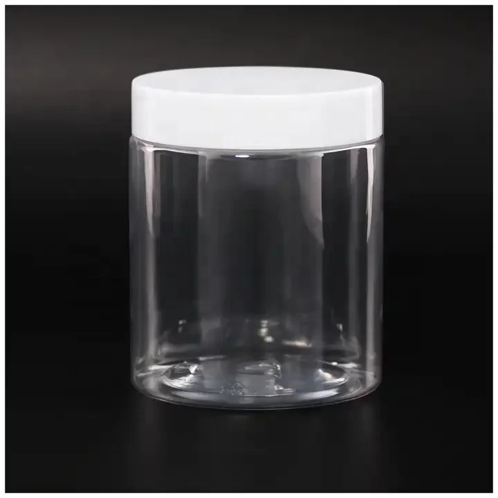 1oz 2oz 4oz 6oz 8oz 16oz Clear Powder Plastic Cream Jar PET Food Honey Container Jar with Lids