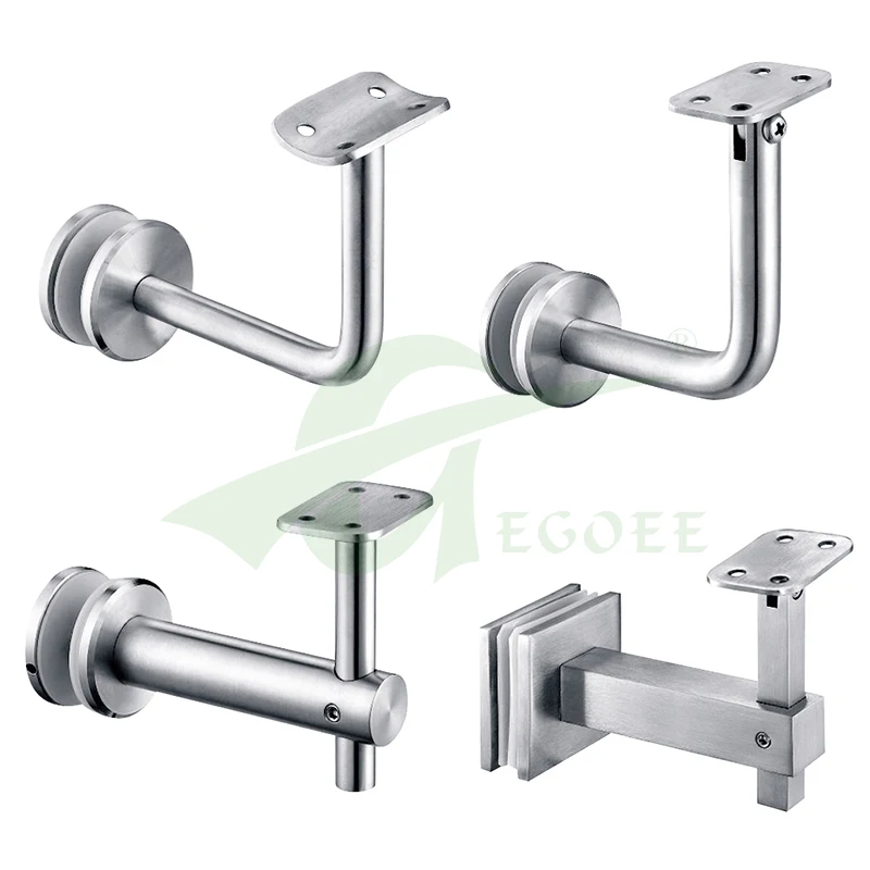 304 Stainless Steel Factory One-Stop Supplier Engineering Project Customized Handrail Accessories Casting Glass Railing Bracket