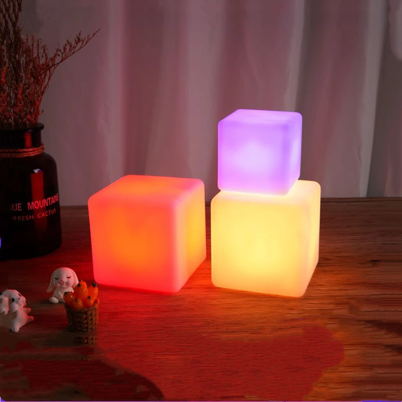 2023  LED Battery USB powered  Night Light Base Wood Holder Lamp For home Decoration holiday lighting