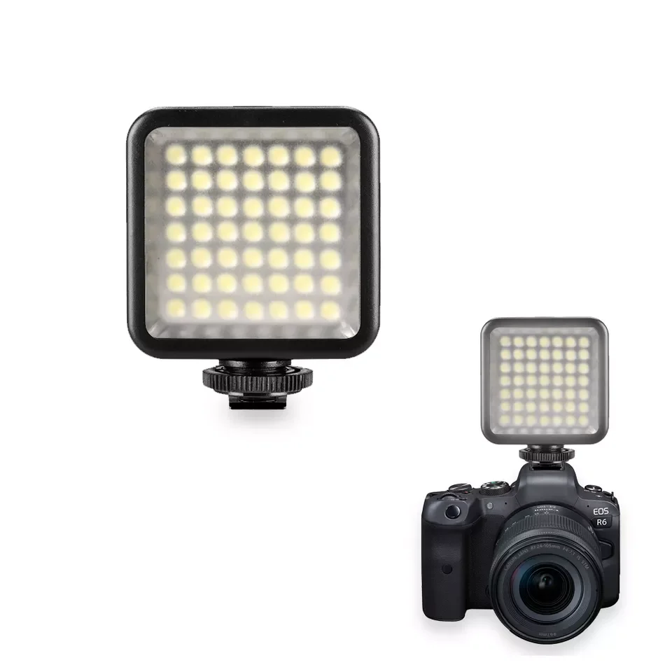 VLOGLITE W49 6500K 5.5W Ultra Bright on-Camera LED Video Mini Photography Filling Light for Dslr Camera Live Streaming Vlogging