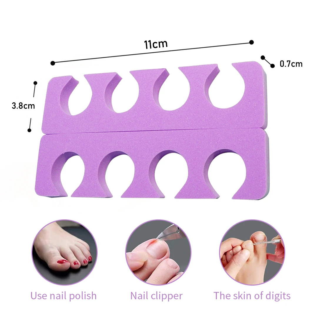 Factory supply disposable EVA Foam manicure Pedicure 4 Toes Separator For Nail Beauty