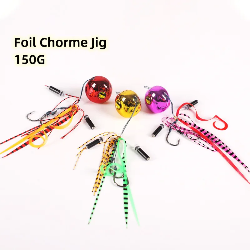 150g Slider Kabura Inchiku Jig Foil Chrome Jig Lure Artificial slow pitch Metal jig Fish Lure