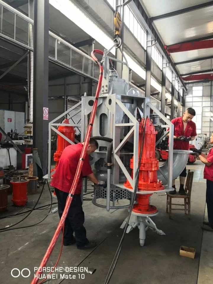 Heavy Duty Dredger Hydraulic Submersible Solid Slurry Acid Pump with Double Agitators to Dredge Sand Slurry
