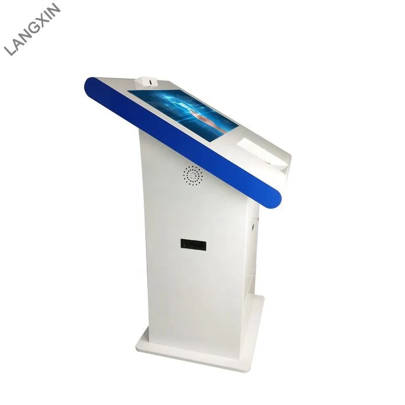 32inch Interactive hp A4 Laser Printer Kiosk with Face Recognition and QR Code Scanner