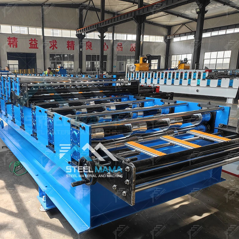 Factory Direct Sales Double Layer TR4 IBR Trapezoidal And 988 Corrugated Metal Roofing Sheet Cold Roll Form Machine