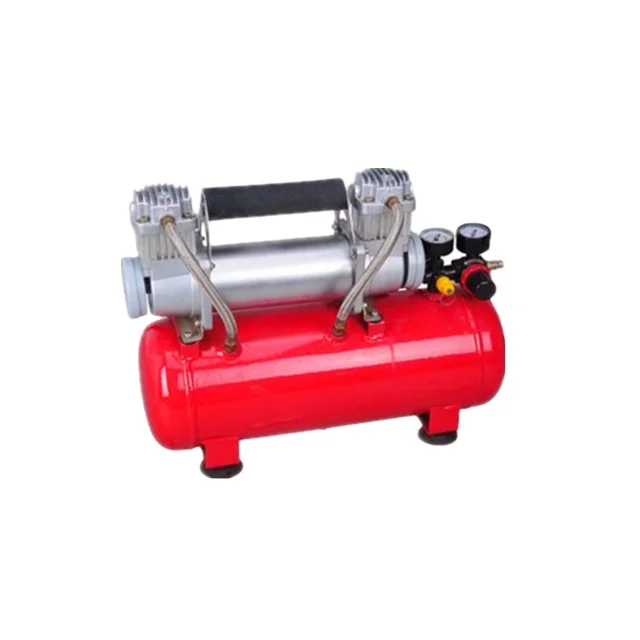portable new 12v heavy duty air compressor with tank 8L for car tire inflator pump BS-8024