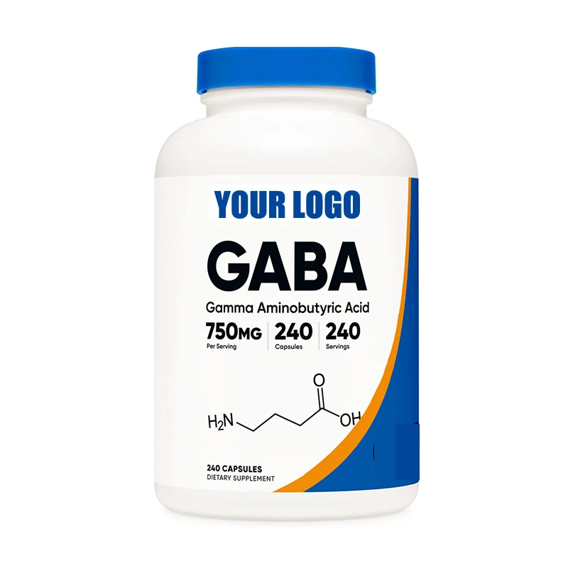 OEM China Factory  Made GABA (Gamma Aminobutyric Acid) Supplement For  Promotes Calm Relaxation and Supports Sleep Capsule