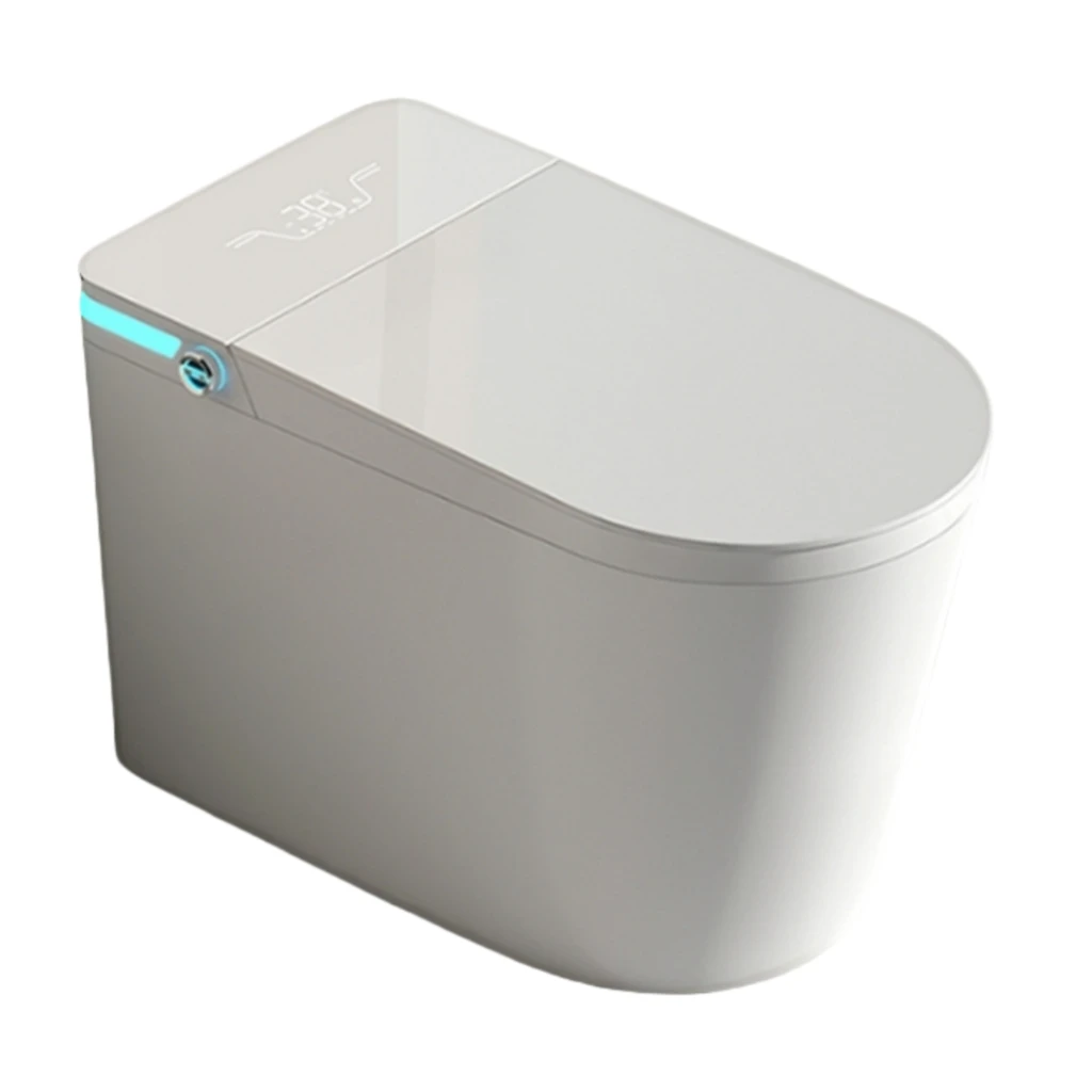 Apartment Suite Ceramic LED Display Smart Toilet Bowl Hotel Smart Sensing Flush Toilet Villa Bathroom Integrated Electric Toilet