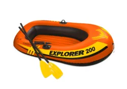 Intex 58331 Explore 200 Boat Set 2 Person Pvc Kayak Rowing Boat Inflatable Fishing Boat