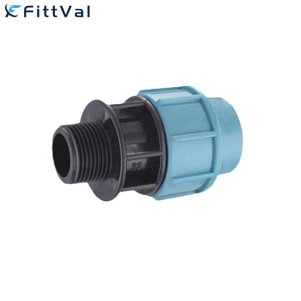 Custom Size hdpe pipe fittings  20mm PE Pipe Fittings hdpe pp compression fittings water supply