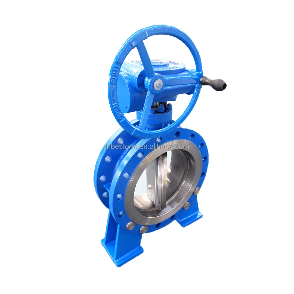 hot sale PN10 cast iron Flanged Extension Eccentric Butterfly Valve, Extension Flange Eccentric Butterfly Valve