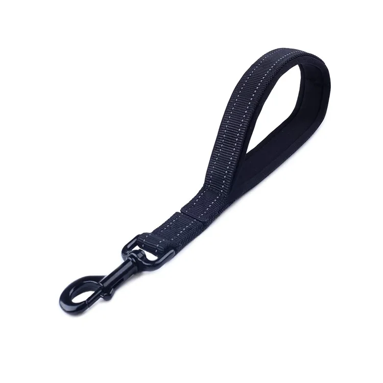Hot Selling Custom LOGO Color Neoprene Padded Short Reflective Nylon Dog Leash for Dog Pet Walking Training