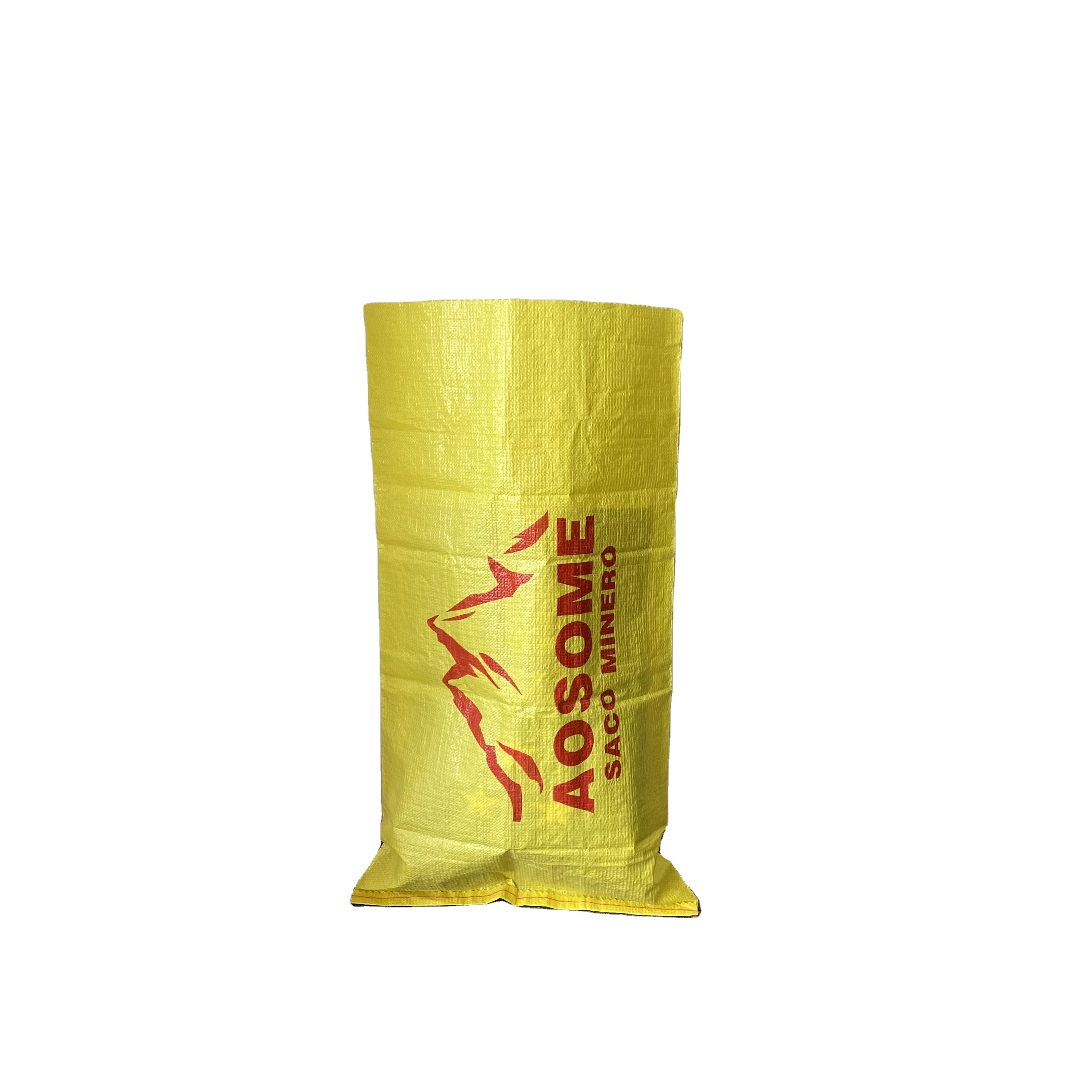 Factory Direct Anti-Slip Sacos Mineros Polypropylene PP Woven Sacks Bag 25kg 50kg 100kg For Mineral Mining Packing
