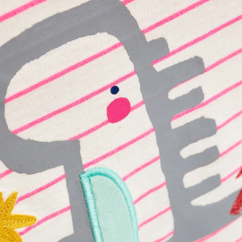 
Kids striped Long Sleeve Top Shirt Girls Cartoon Striped T-shirts Tee 