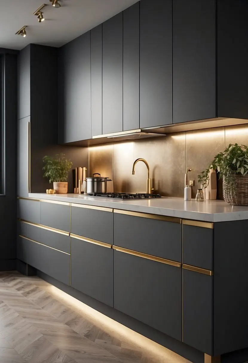 CBMmart Classic Kitchen Cabinet Walnut Custom Chinese New Kitchen Furniture Cabinet Walnut Wood Kitchen Cabinets For Sale