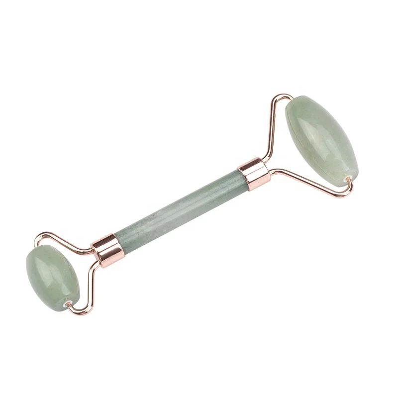 Mushang Wholesale Jade Face Massager Rouleau Jade Facial Massage Tool Green Aventurine Jade Roller