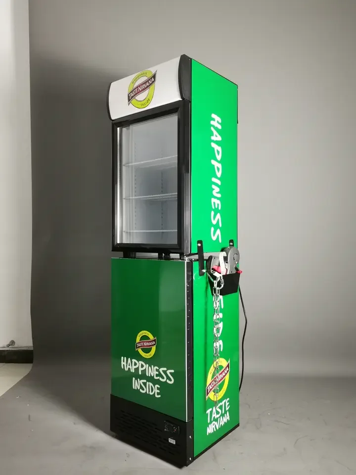 Meisda SC68B+SD50 OEM Glass Door Beverage Fridge and Ice Cream Popsicle Freezer With Together Combination