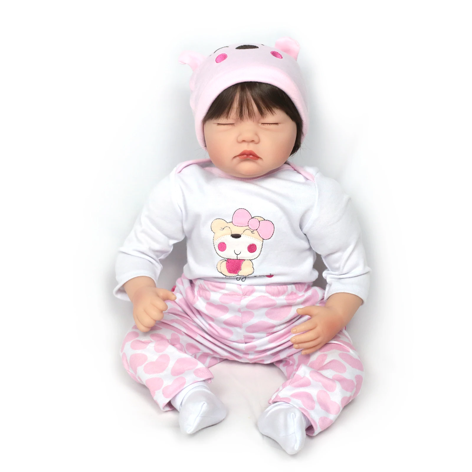 Lifereborn Soft Reborn Girl Cute Hot Sale 22inches 55cm Reborn Dolls Birthday Gifts Reborn Baby Dolls