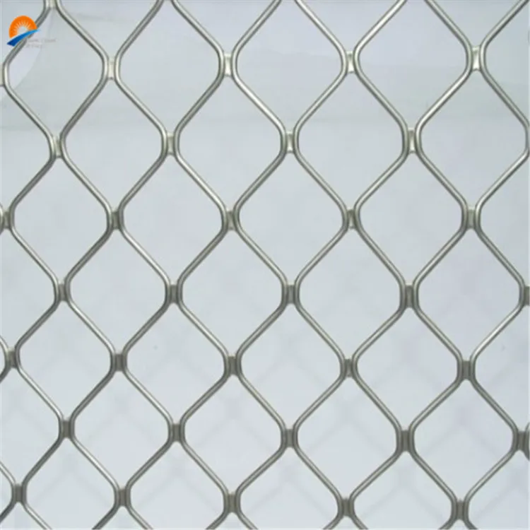 Decorative aluminum diamond mesh security grills for doors